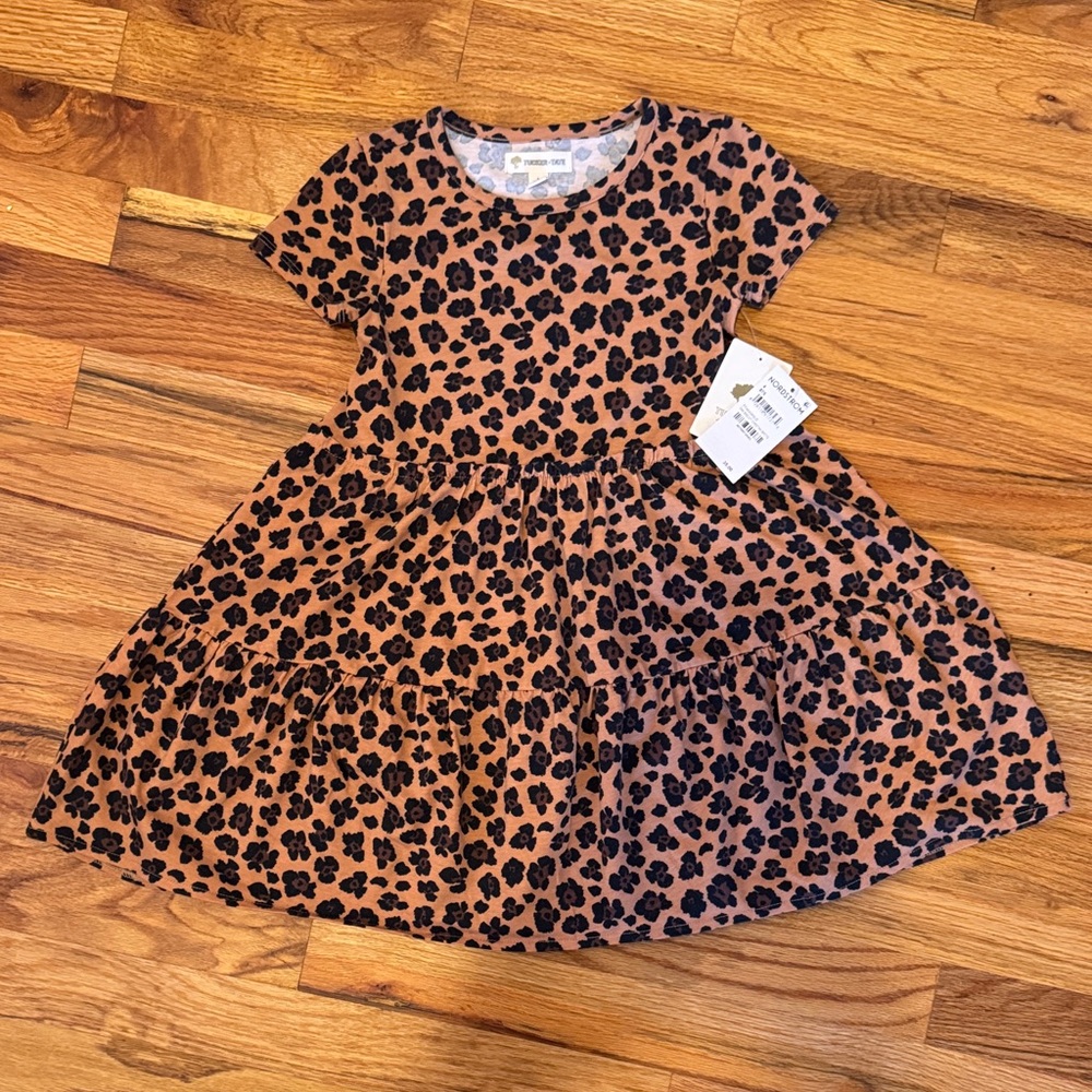 Cheetah Patterned Kids Dress